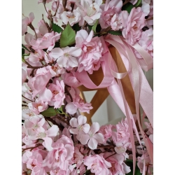 Wianek wiosenny na drzwi Kwitnąca Wiśnia